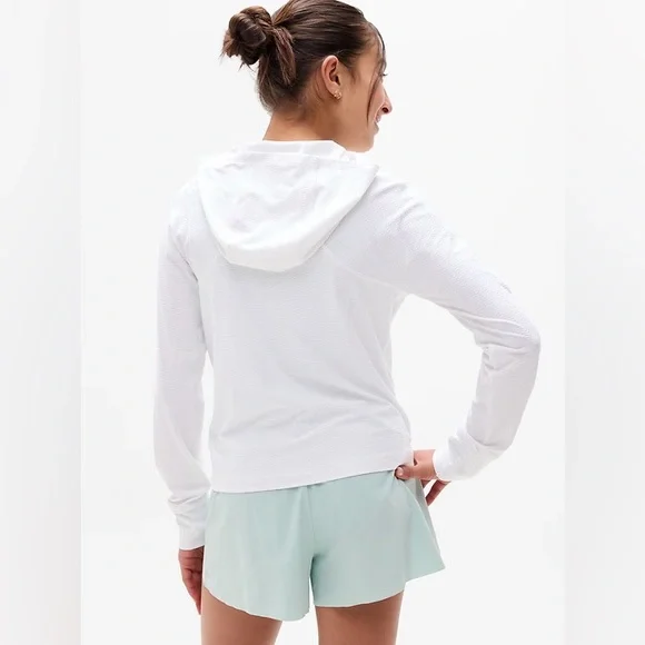 NWOT Sold Out Athleta Girl Long Sleeve Serve UPF White Jacket Size:7 - Picture 6 of 16